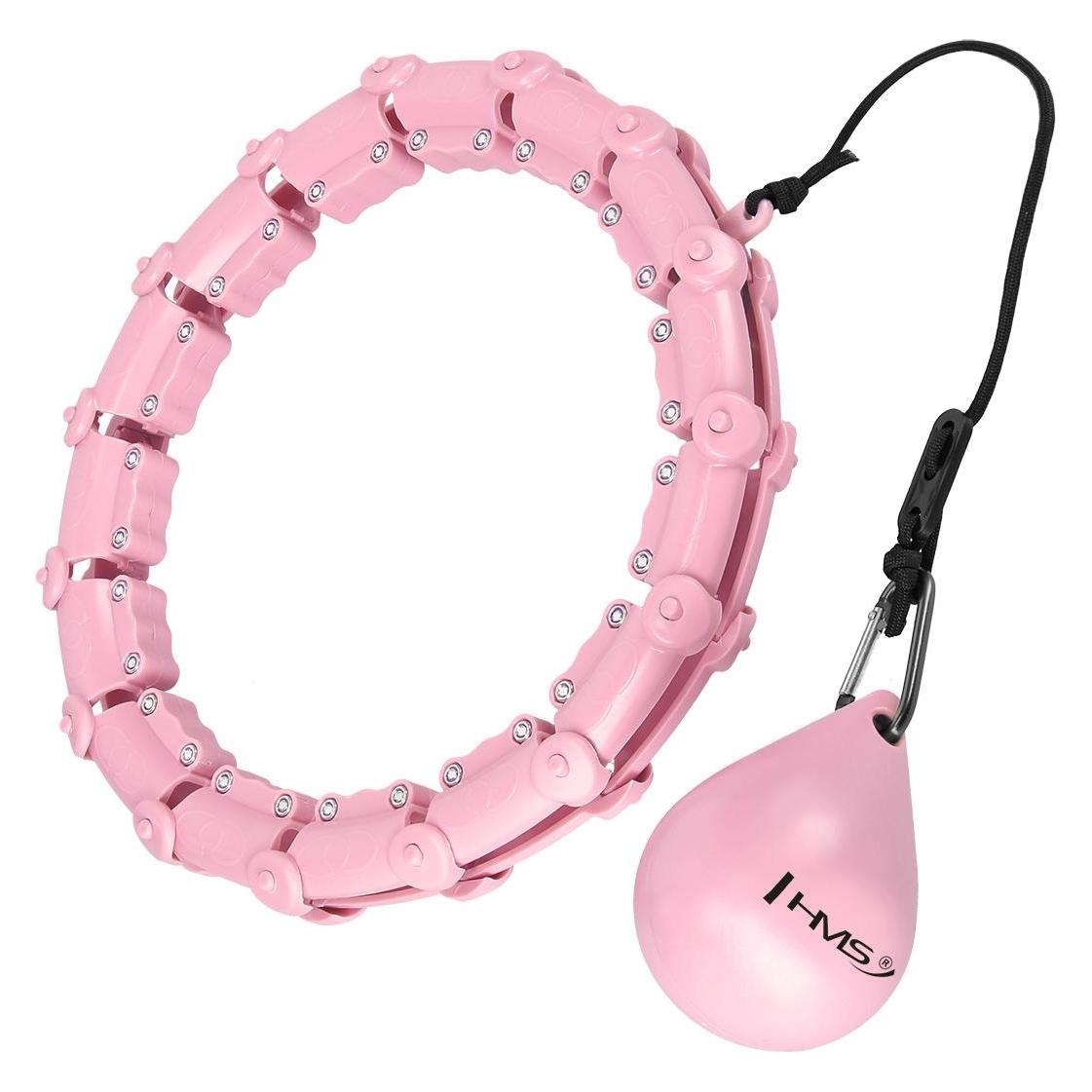 HMS HHW11 PLUS SIZE HULA HOP LIGHT PINK with protrusions and weights (1400 g) (47335802)