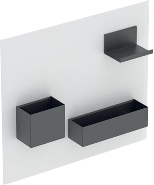 Geberit Set de panneau magnétique Acanto 44,9x38,8x7,5 cm, blanc/blanc brillant (500649012)