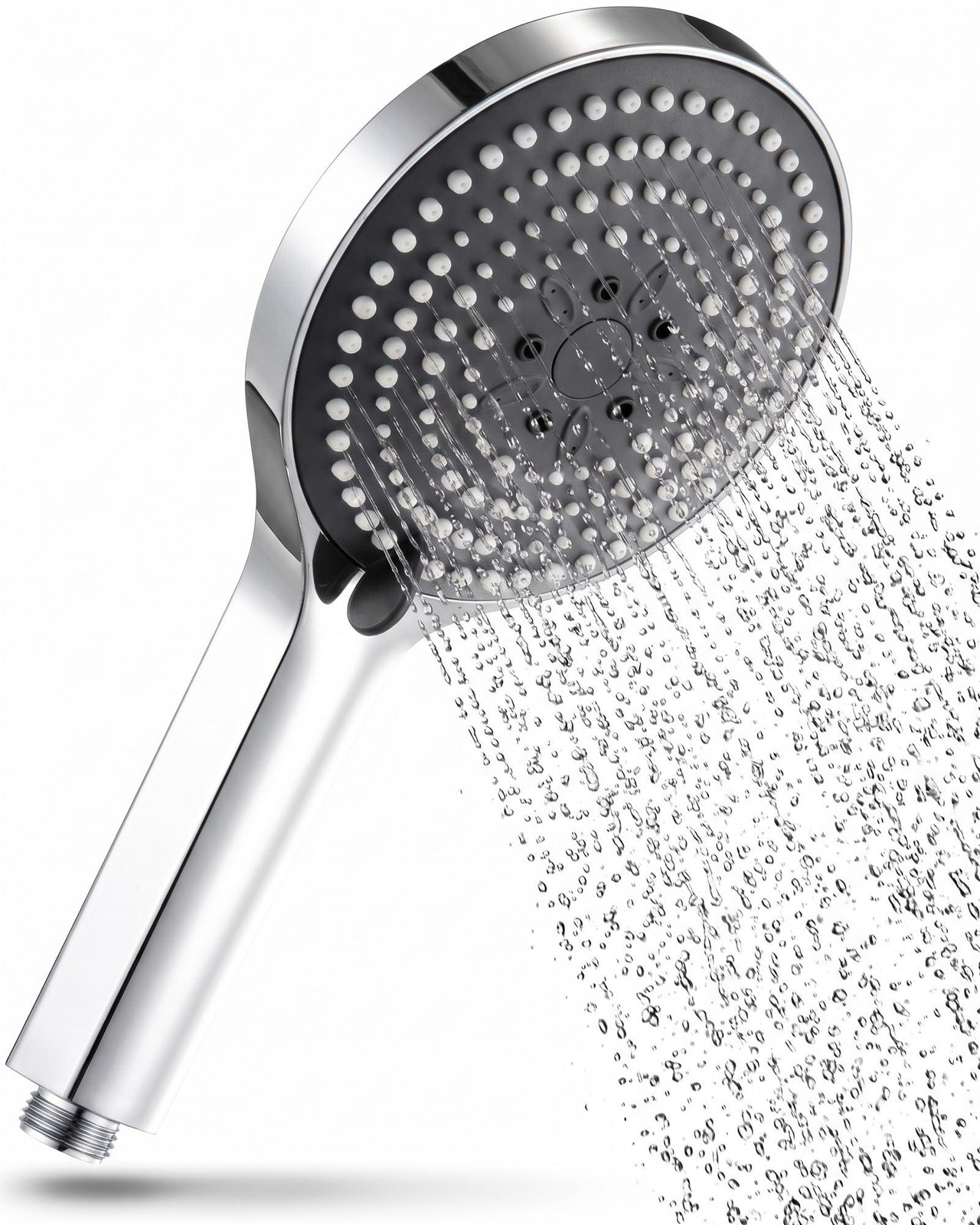 Selius Handdouche met 6 Massagestanden en Groot Formaat, Chroom, Φ130mm