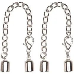 Verschlüsse, silber, 2 Stück
