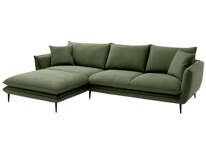 Hom´in Ecksofa LUNA, grün, Webstoff