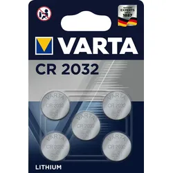 VARTA Knopfzellenbatterie Electronics CR2032 Lithium 5er-Pack