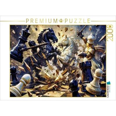 CALVENDO Puzzle Schach, für alle, die gern mit Köpfchen gewinnen. | 2000 Teile Lege-Größe 90x67cm Foto-Puzzle für glückliche Stunden, von , Calvendo