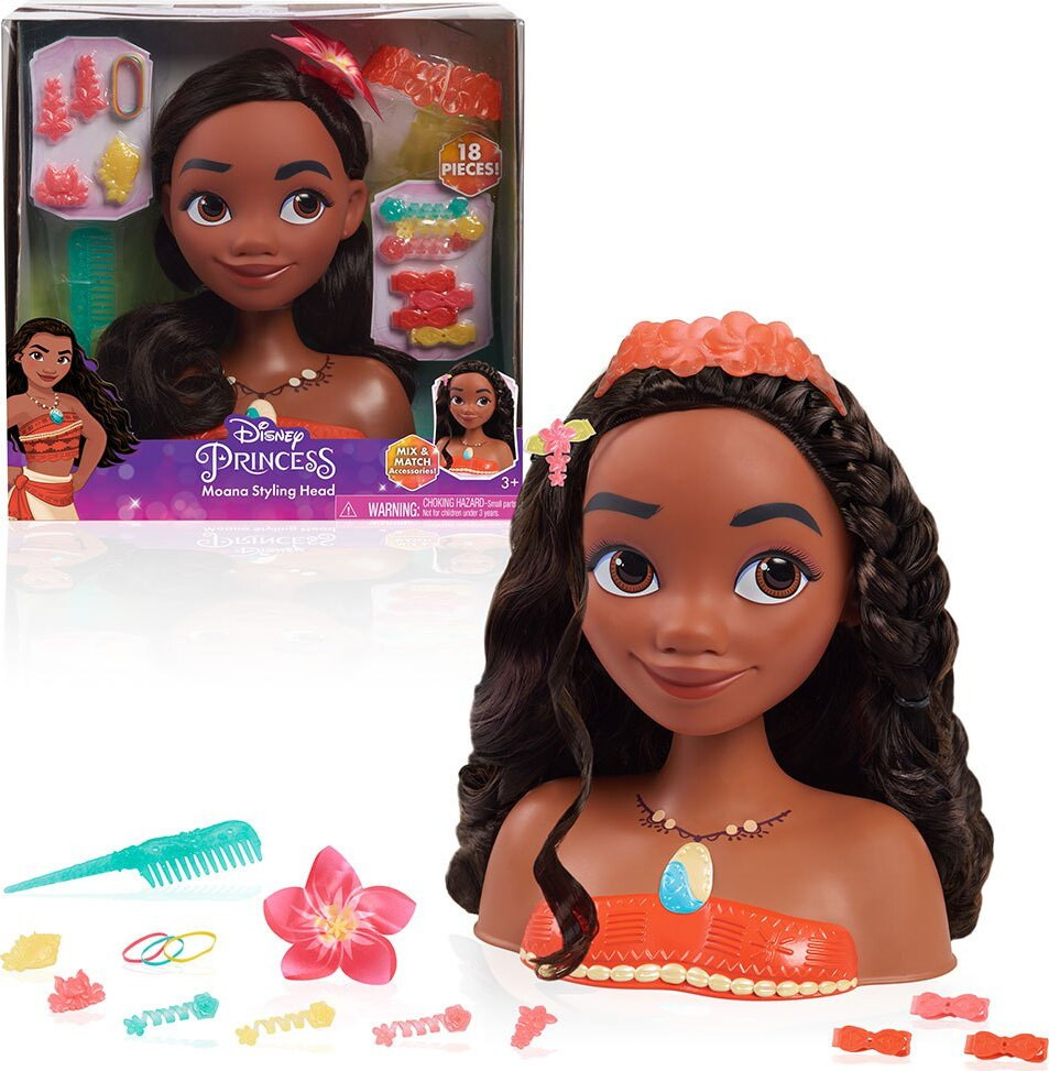 Just Play Disney Prinses Moana Stylingpop met 18 accessoires, oranje