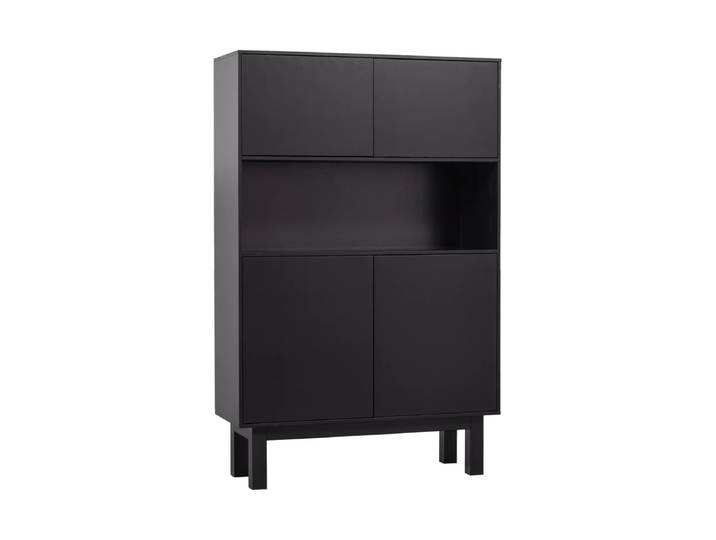 Massives Highboard „Finco“ Schwarz De Eekhoorn