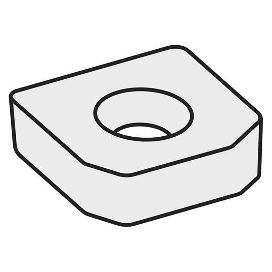 Pramet Wendeplatten-Unterlegscheibe ISO LNK 220616:GJ11 Bruttogewicht 26g Farbe Silber - VPE: 10 (10 Stk.) (33617204)