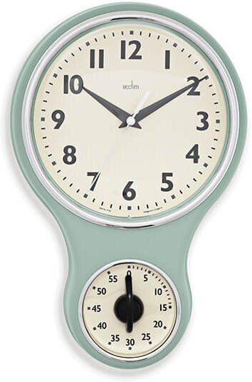 Acctim Kitchen Time Sage Wall Clock