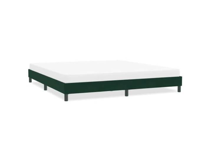 Samt Bettgestell mit Lattenrost Schlafzimmer Bett 200x220 cm Grün Bettgestell ohne Matratze Dunkelgrün 200x220 cm Samt Polsterbett mit Lattenrost Stabil Luxus Doppelbett Schlafzimmer Möbel