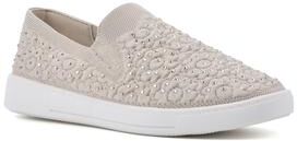 Women's Unit Sneaker by White Mountain in Taupe Fabric (Size 8 M)