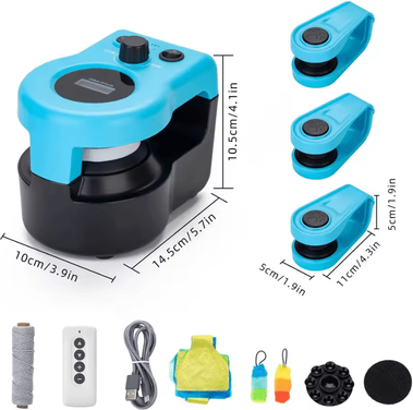 Inspire Curations HuntRunner Interactive Cat Exercise Wheel Toy blue