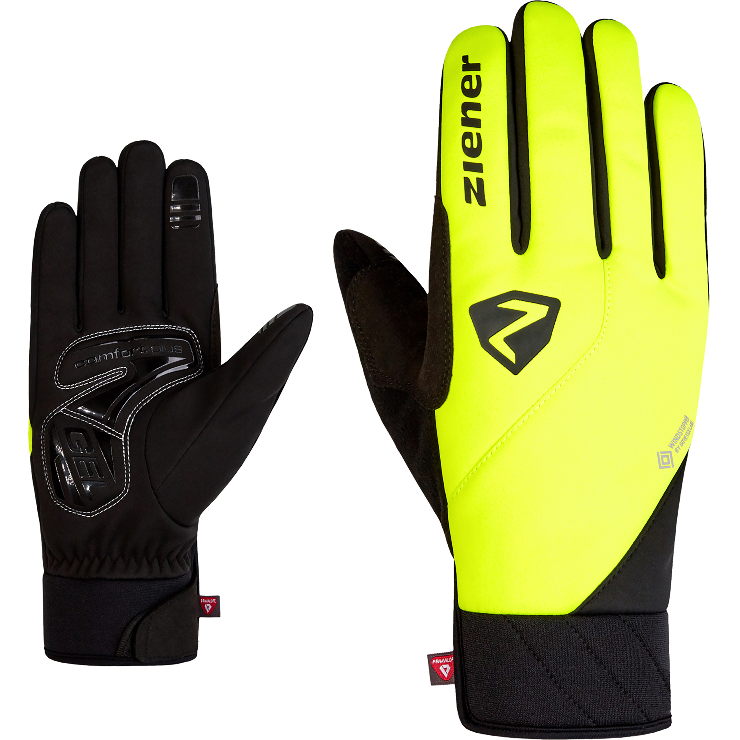 Ziener Donni-Z Ws Pr Bike Fingerhandschuhe gelb Größe 8.5 Mountainbike | Gravel Wasserabweisend Wasserabweisend