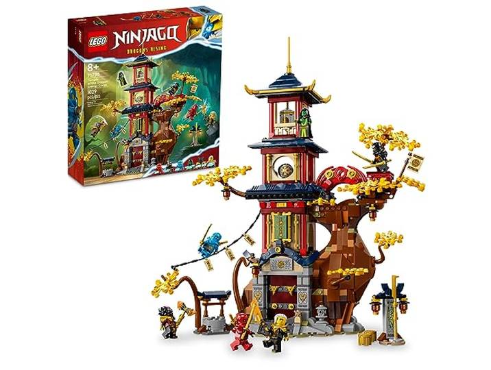 LEGO NINJAGO Tempel der Drachen-Energiekerne 71795, Bauspielzeug mit einem NINJAGO Tempel und 6 Minifiguren einschließlich Cole, Kai und NYA - Geschenk für Kinder ab 8 Jahren, die baubare