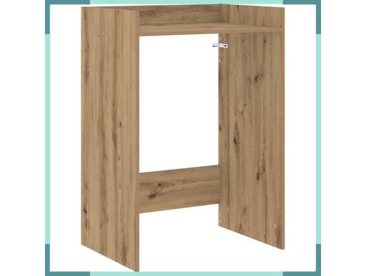 FHE Armoire pour machine à laver artisan - Bois d'ingénierie - Rangement - Intérieur - Chêne - 67 5x48x97 cm