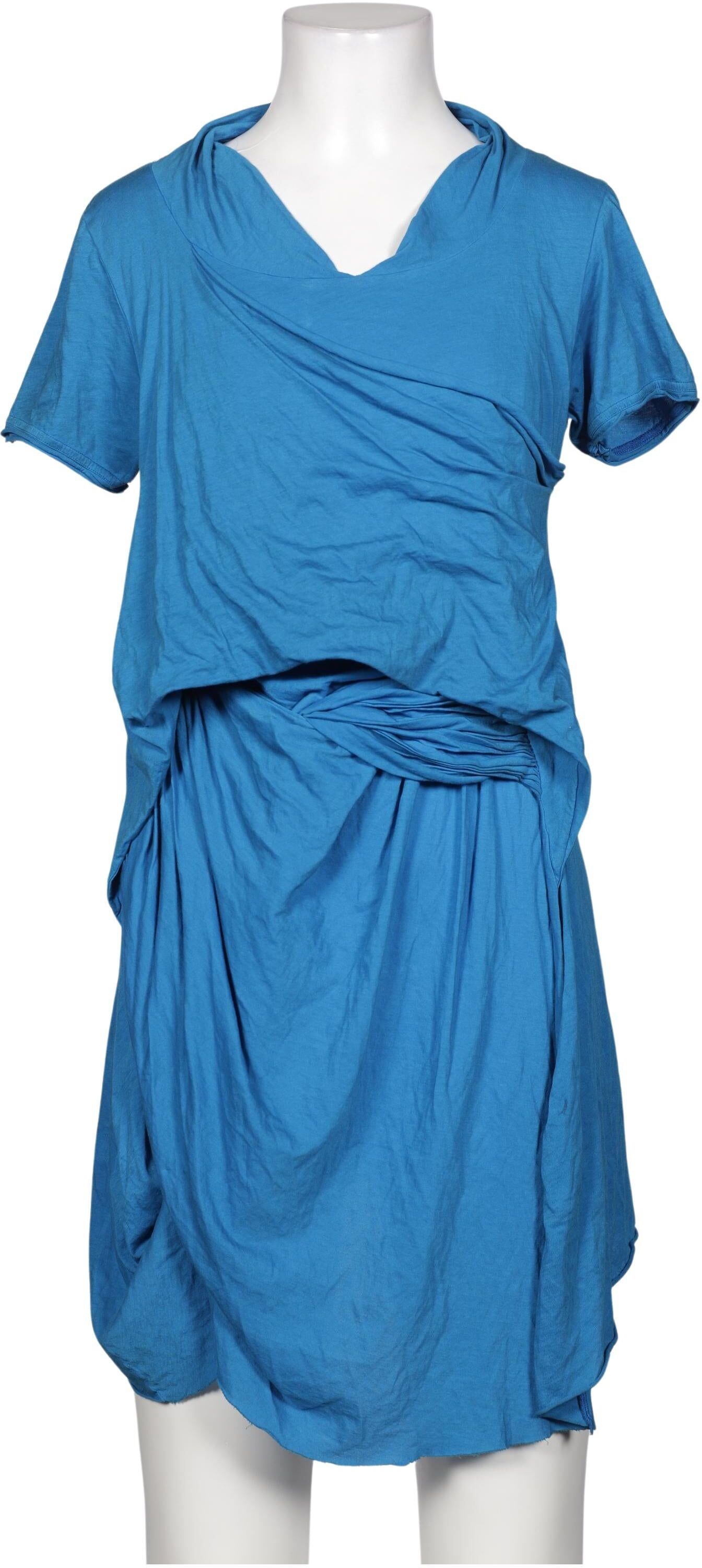 Rundholz Damen Kleid, Blau, Gr. S, Baumwolle - Second Hand
