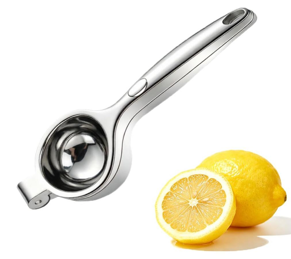 Dripio Handmatige citruspers van metaal, zilverkleurig