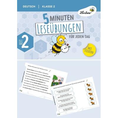 5 Minuten Leseübungen für jeden Tag, Geheftet von , Lernbiene, 978-3-7468-1324-0