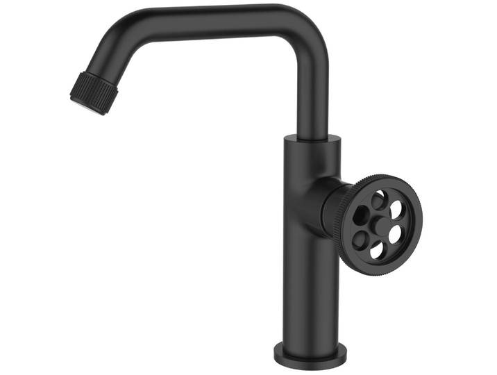 Indus mitigeur lavabo bas noir Essebagno