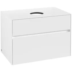 Villeroy & Boch Waschtischunterschrank Collaro C037 800x548x500mm 2 Ausz. Waschtisch m.tig White Mat C03700MS