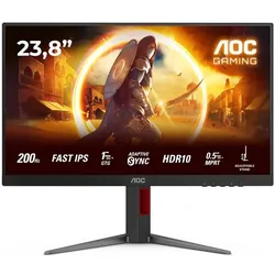 AOC 24G4HA (1920 x 1080 Pixel, 23.80"), Monitor, Rot, Schwarz