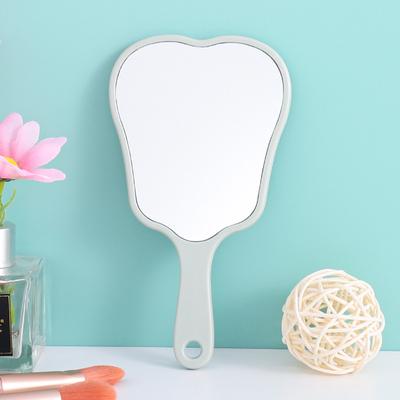 Fusion Finds Cute Handheld Makeup Mirror Tooth Shape Portable Travel Mirror For Makeup, Dental Exams & Gifts green