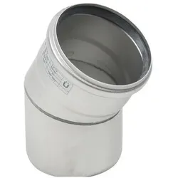 Blücher, Rohrverbindungstechnik, bøjn.30.0gr.110mm - m.O-ring RF AISI 304.Alm RF stål (Winkelverbindung)