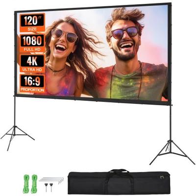 120 Inch Projector Screen With Stand For Outdoor Movies 120 Inch Projector Screen With Stand For Outdoor Movies