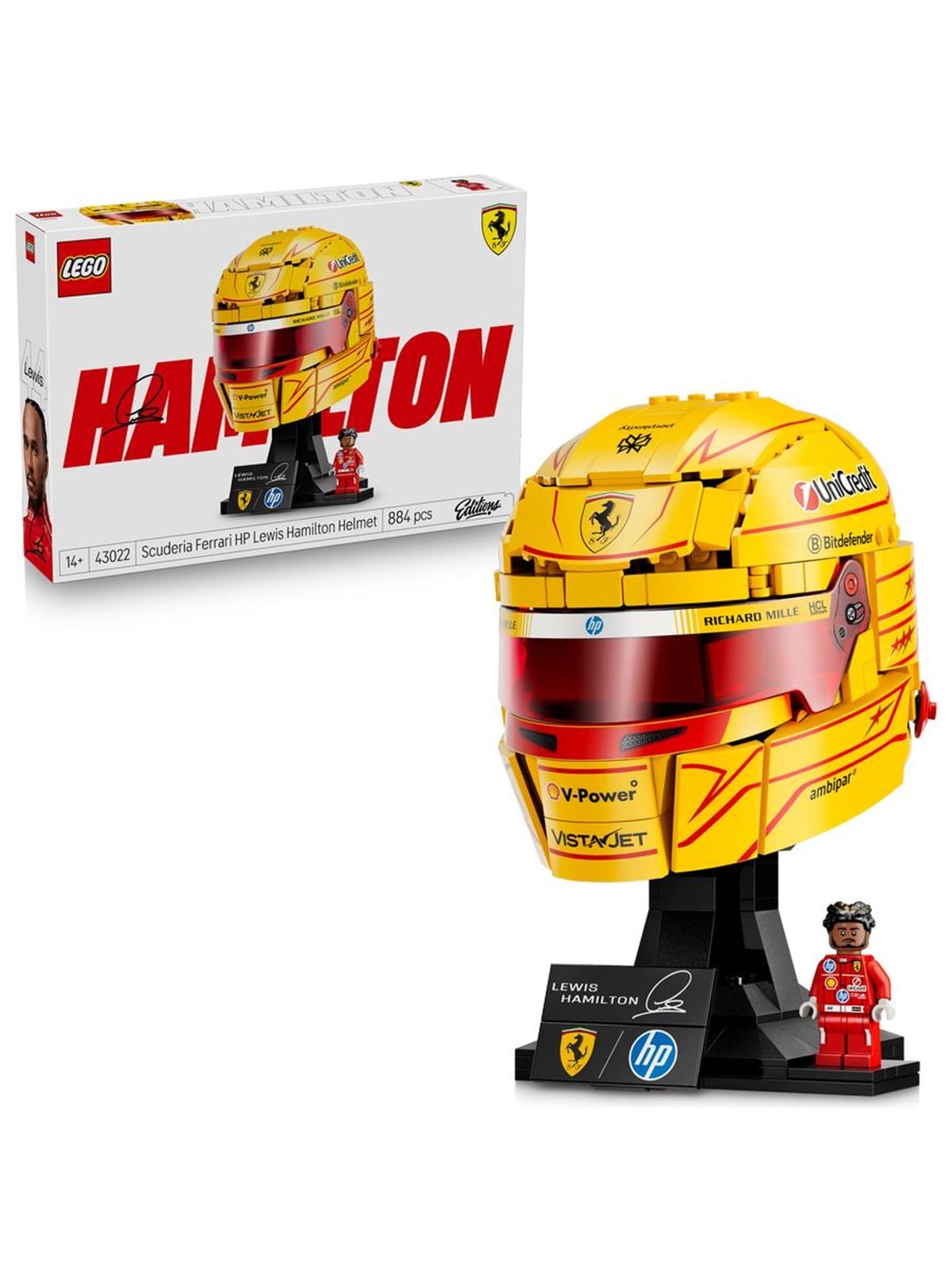 LEGO Editions 43022 Scuderia Ferrari HP Lewis Hamilton Helm