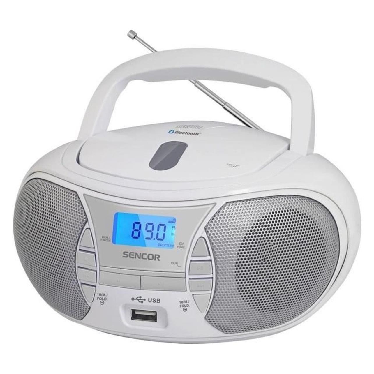Sencor SPT 2700 WH weiss / Radio / UKW / Bluetooth / CD / USB / AUX (8590669346325)