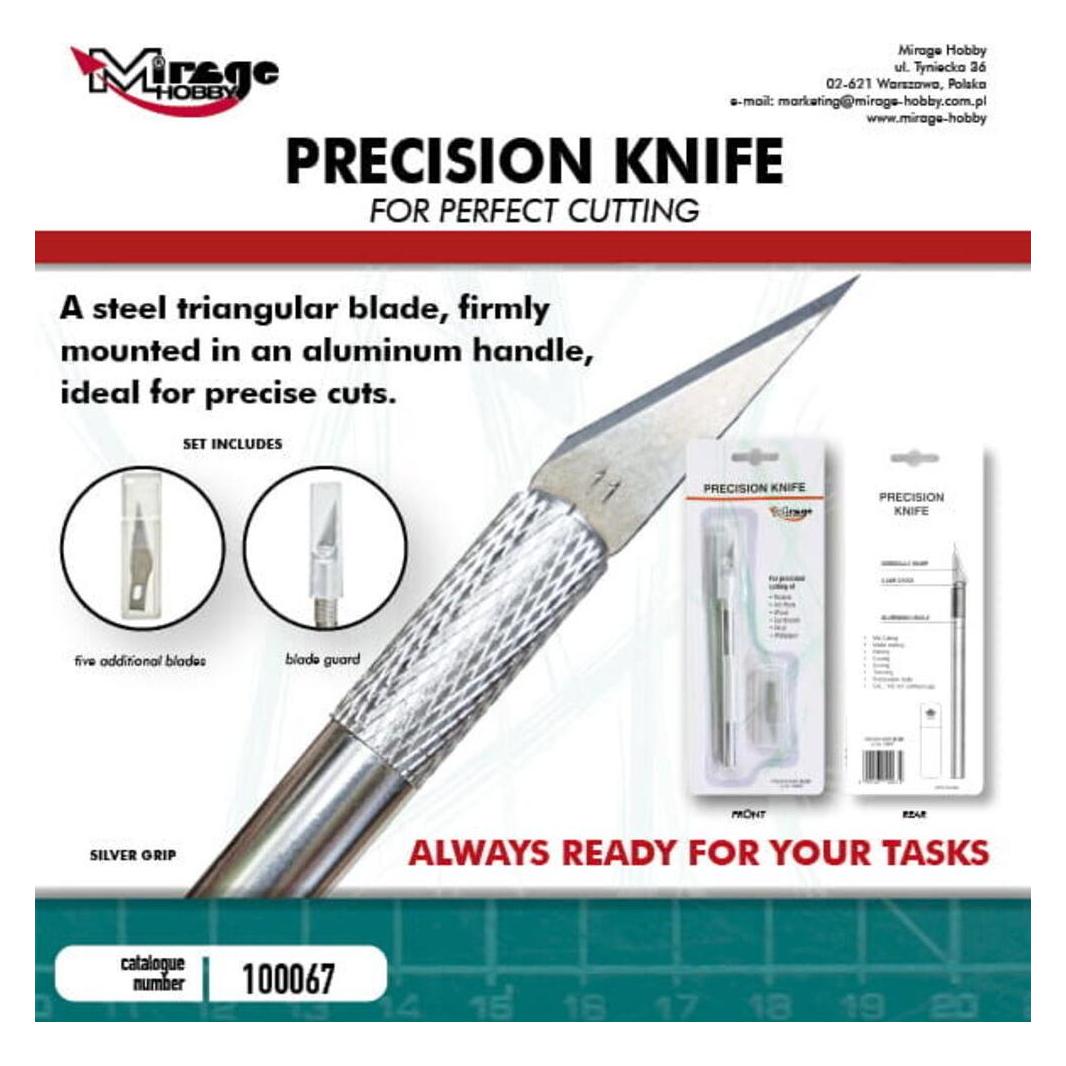 Mirage Hobby MIRAGE Precision Knife + 5 blades (SILVER) (100067)