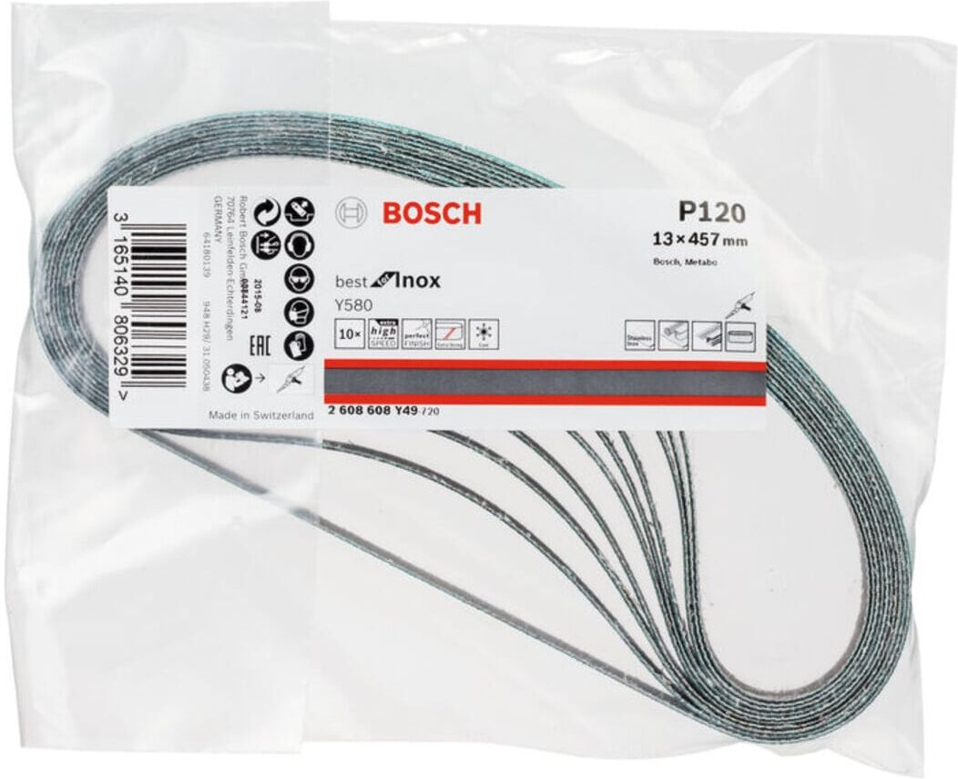 Bosch Schleifband Y580 Best for Inox 13 x 457 mm 120 (2608608Y49)