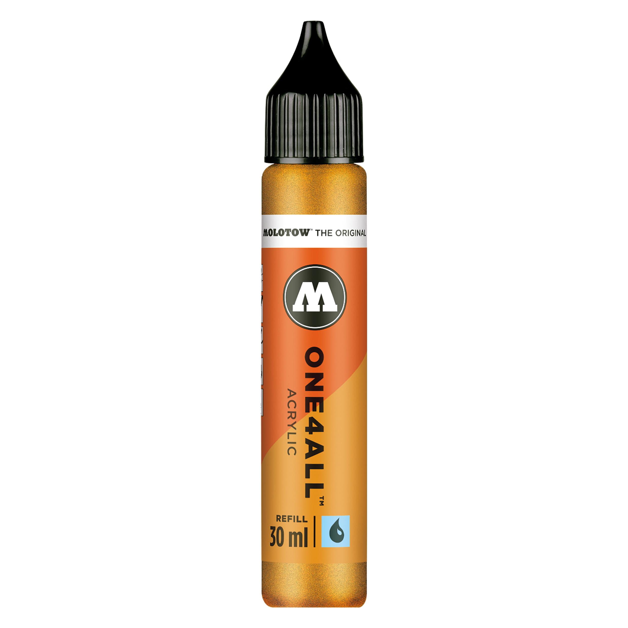 Molotow Nachfülltinte One4All für Permanentmarker 30ml metallic gold (Gold, 1 Stk.) (MO693228)