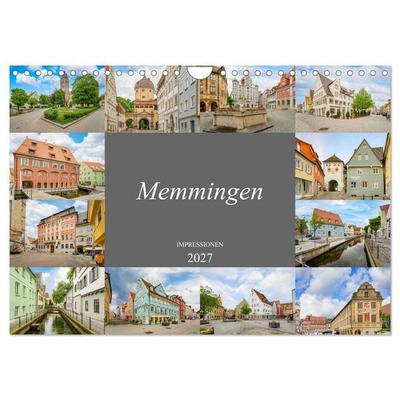 Memmingen Impressionen (Wandkalender 2027 DIN A4 quer), CALVENDO Monatskalender