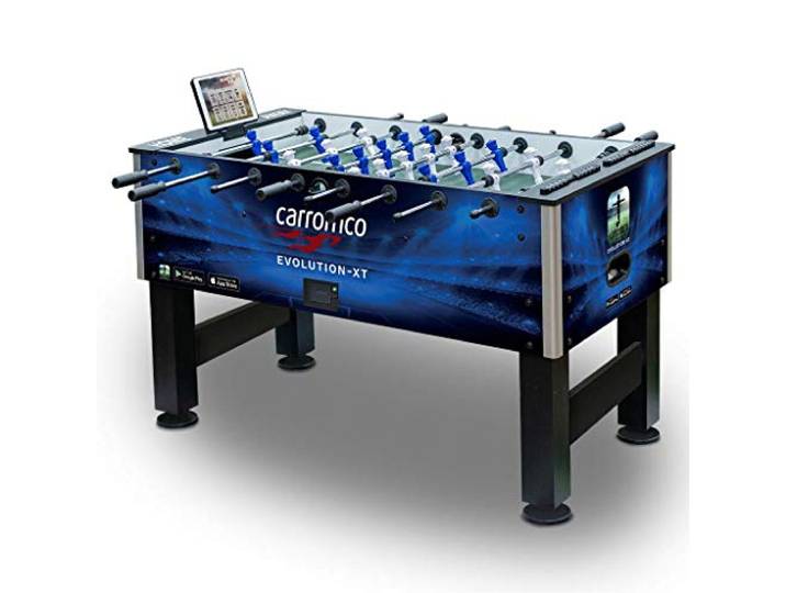 Carromco Kickertisch Evolution-XT Profi Tischkicker mit App-Funktion