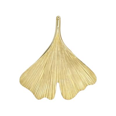 Kettenanhänger JOBO "Anhänger Ginko", gelb (gelbgold 375), Schmuckanhänger, Damen, Gelbgold 375, Kettenanhänger, 375 Gold