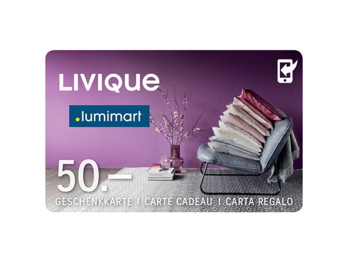 Geschenkkarte (50 CHF) - Farbe: diverse - Material: Kunststoff