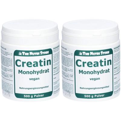 Creatin Monohydrat 100% rein Pulver 2x 2x500 g