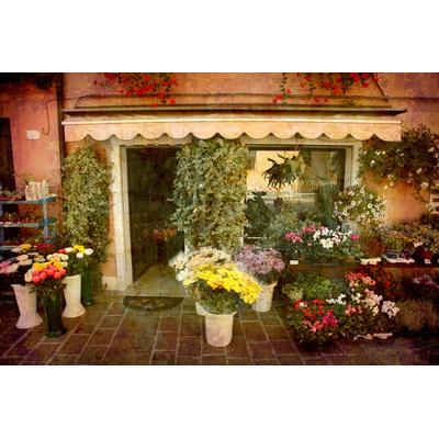 Fototapete PAPERMOON "Blumenladen", bunt, B:2,5m L:1,86m, Vlies, Tapeten