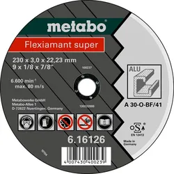 Metabo Flexiamant super Alu Trennscheibe gerade - 616753000