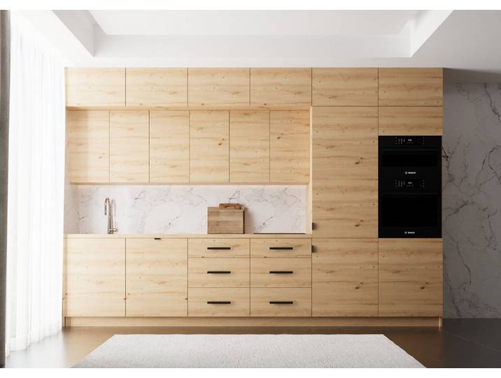 ROYAL24_MARKT Küchenzeile K50-G360 - Langen - Luxuriöses Design mit innovativen Lösungen, (Komplett Set), Matt - Modern - Holzoptik.