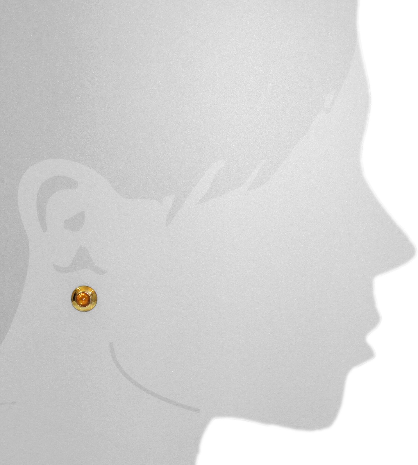 Paar Ohrstecker OSTSEE-SCHMUCK "Ostsee-Schmuck Ohrstecker Una Ohrstecker Una", gelb (weiß, neutral), Ohrringe, Damen, 10mm rund, Gelbgold 333, Paar Ohrstecker