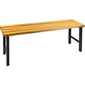 ADB Umkleidebank 40822, Sitzfläche Holz, 100 cm, buche / anthrazitgrau