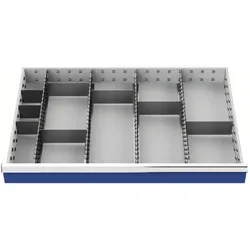 HP Autozubehör, Werkstattschrank, Schubladenunterteilungsmaterial Fronthöhe 150 mm 4 Längs-/8 Querteiler (20 cm, 16 cm)