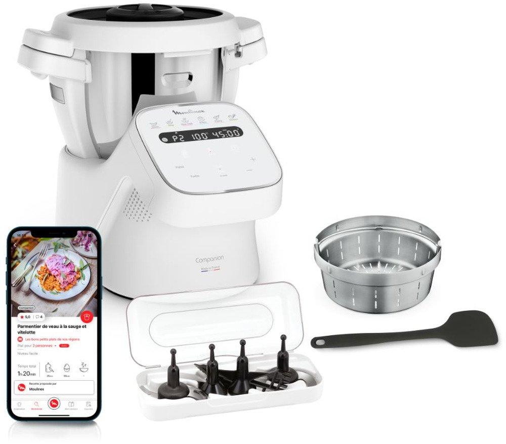 Moulinex Companion HF840110, 4,5 l, 150 °C, 30 °C, Dessert, Teig, Soße, Suppe, Dampf, Stew, 120 min, 5 °C