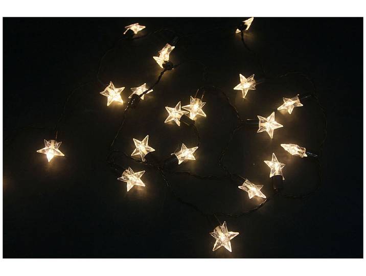 LED Lichterkette 20 Acrylsterne