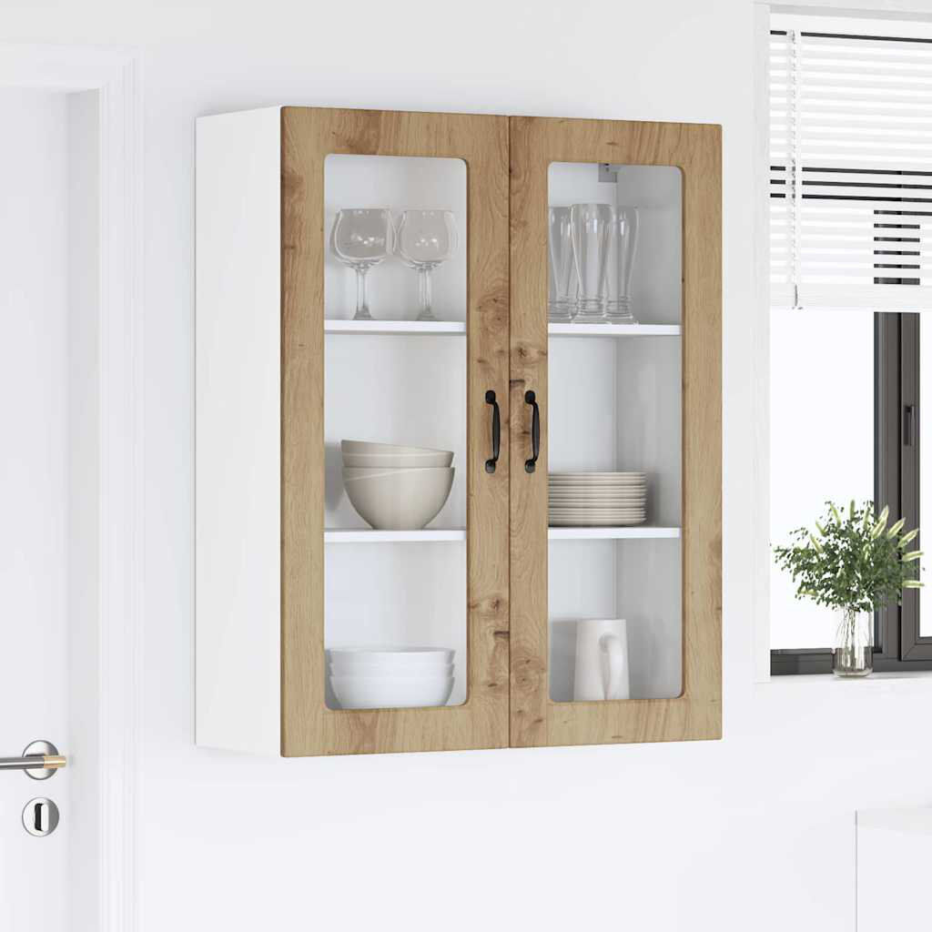 Vidaxl Kitchen Wall Cabinet White 60 X 31 X 100 Cm Engineered Wood Artisan Oak 100cm H x 80cm W x 31cm D