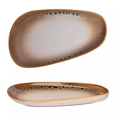 Ariane - Coupeteller - Jaguar - Porzellan - Cremebraun - Ø 34 cm