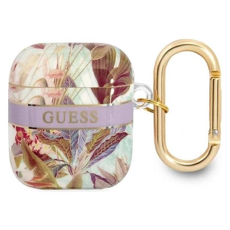 Guess GUA2HHFLU AirPods cover purple (Kopfhörer Hülle) (GUE002038-0)