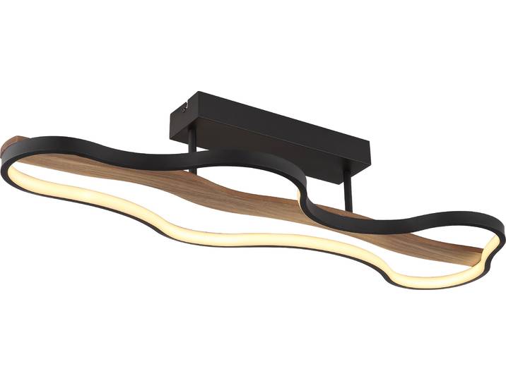 Globo Lighting Deckenleuchte Metall schwarz matt, LED