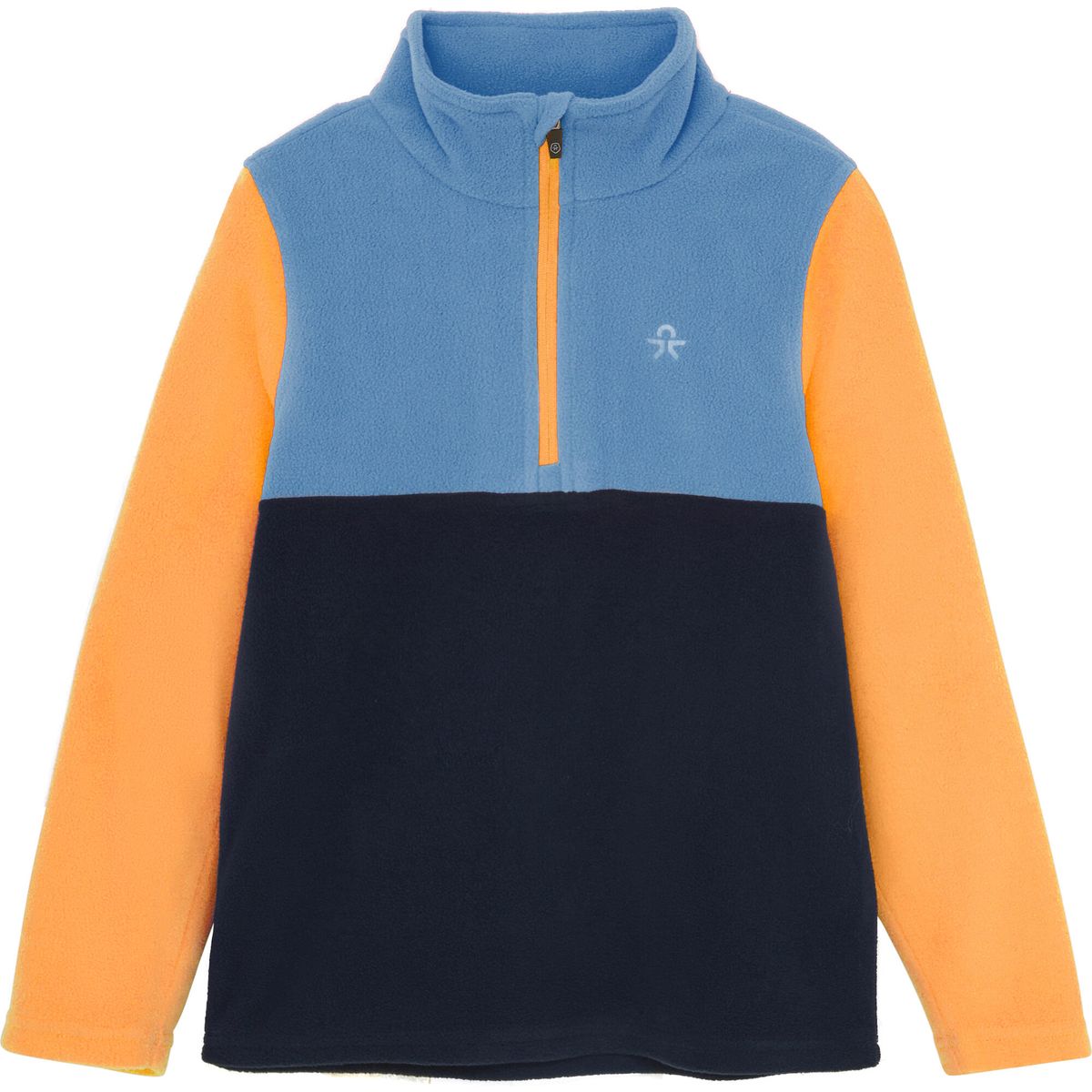 Color Kids Fleece Pulli Colorblock Mdlayer 741841 cyaneus (7027) 128 741841-7027-128