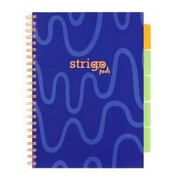 Stigo Bike Notizblöcke A4/100K Raster Neon Marineblau (A4, Gepunktet) (59051242)